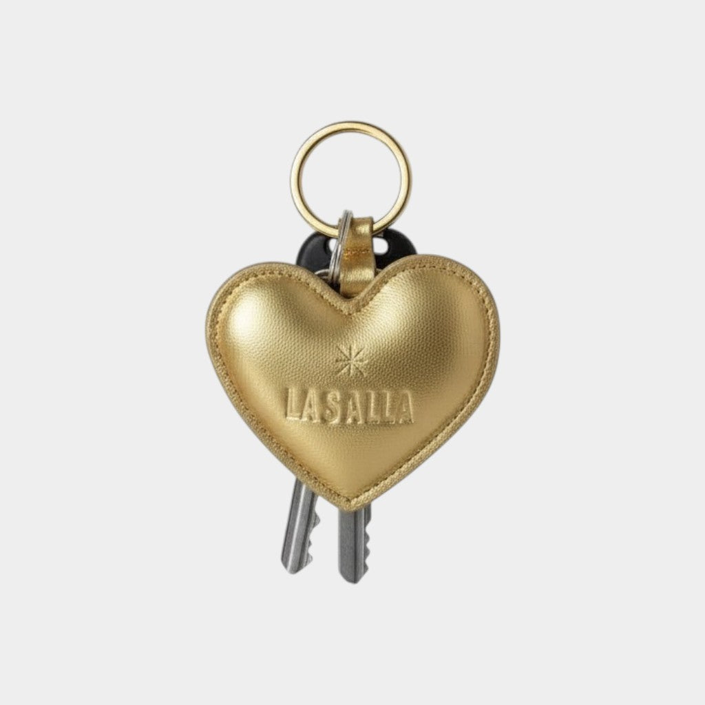 PORTE-CLÉS « HART » CUIR OR