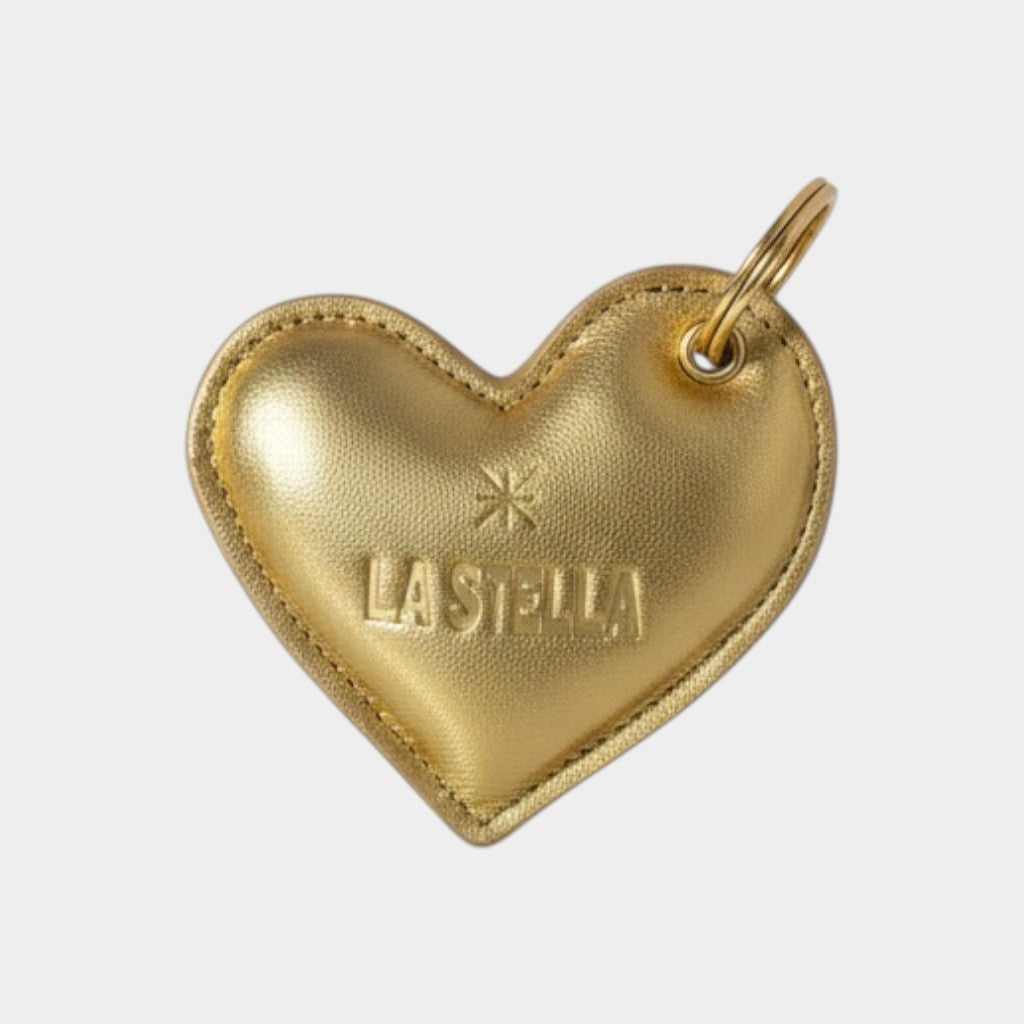 PORTE-CLÉS « HART » CUIR OR